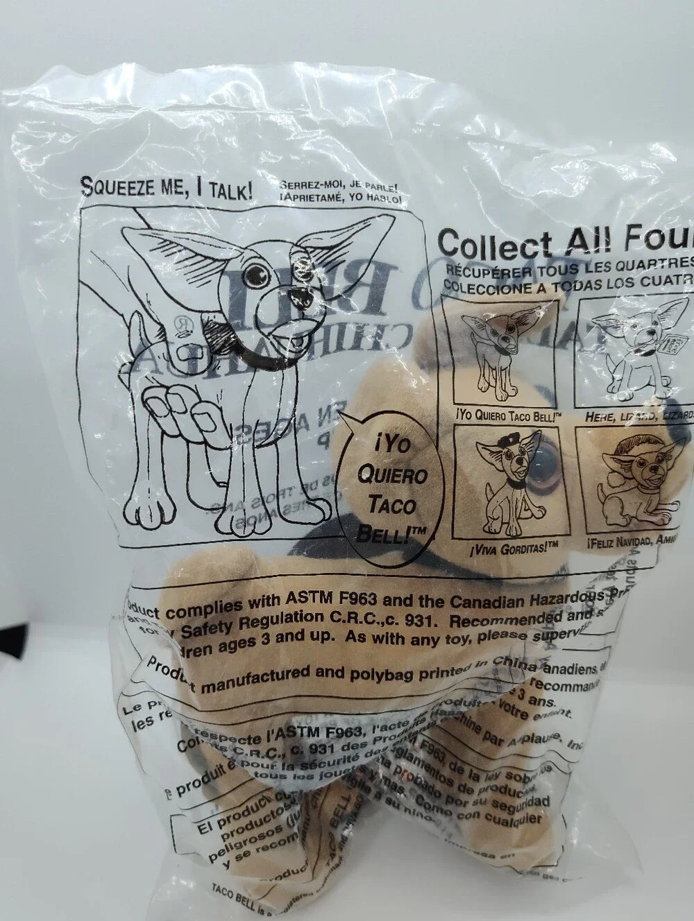 Taco bell Chihuahua  Yo Quiero Taco Bell- Original Packaging